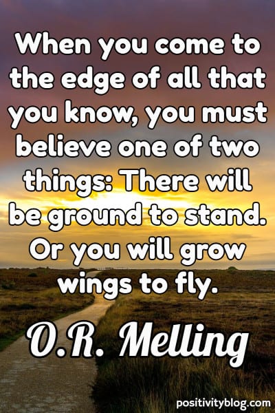 A quote by O.R. Melling.