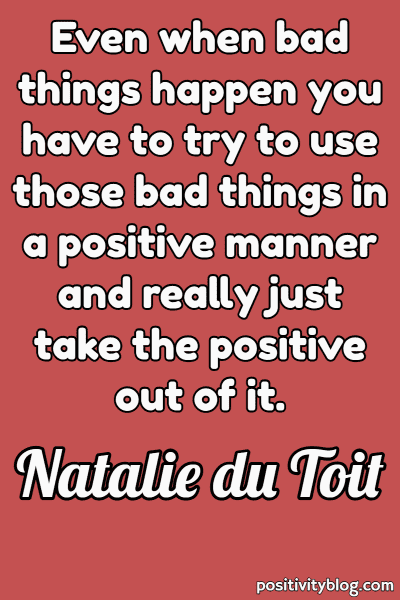 A quote by Natalie du Toit.