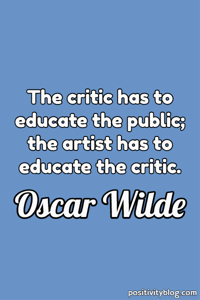 A quote by Oscar Wilde.