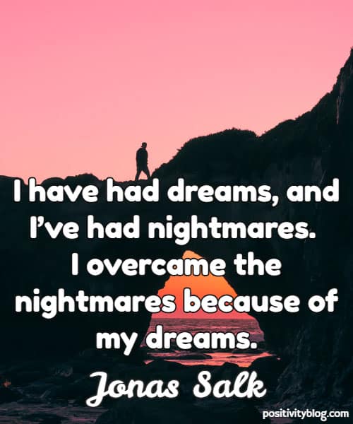 Quotes on Dreams by Jonas Salk