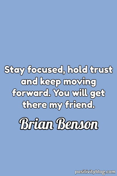 A quote by Brian Benson.