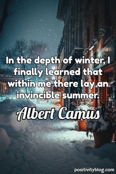 A quote by Albert Camus.