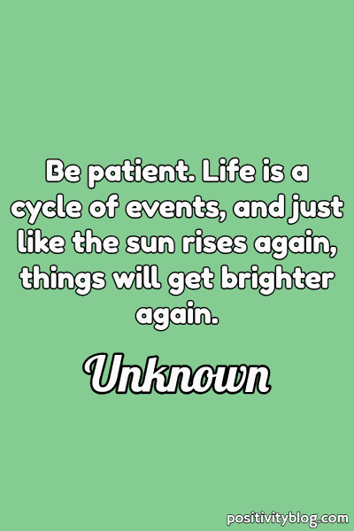 A quote by an unknown author.