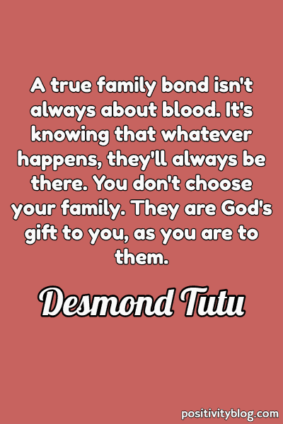 A quote by Desmond Tutu.