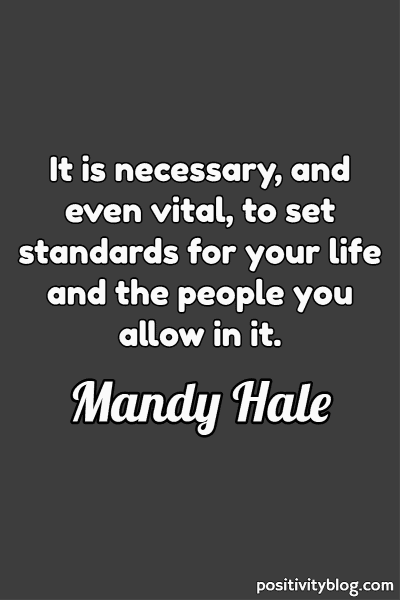 A quote by Mandy Hale.