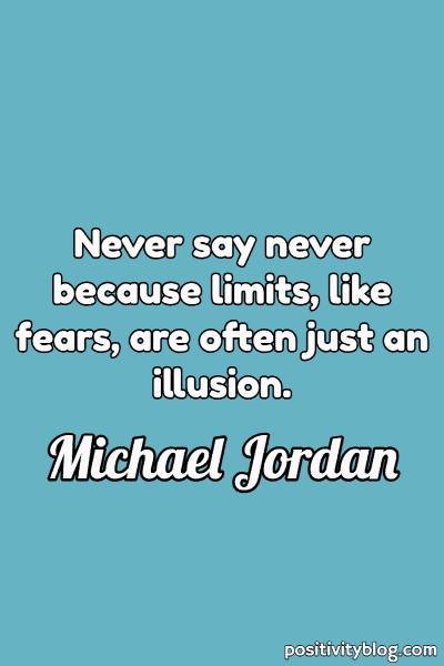 A quote by Michael Jordan.