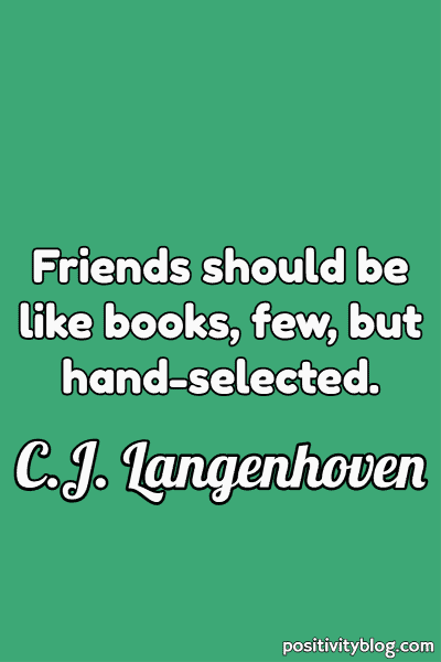 Friendship Quote by C.J. Langenhoven