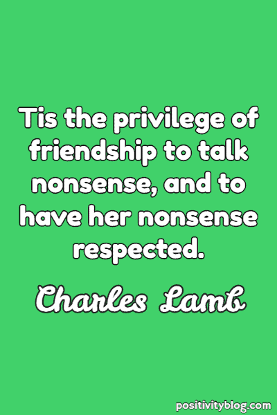 Friendship Quote by Charles Lamb