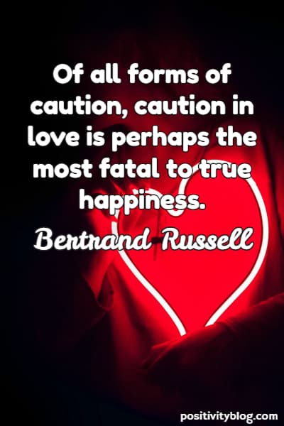 Happiness Quote by Bertrand Russell