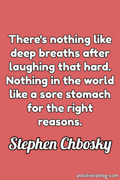 Happiness Quote by Stephen Chobsky
