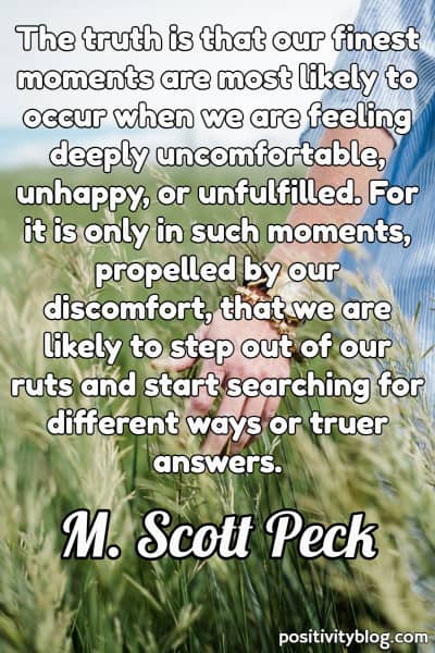A quote by M. Scott Peck.