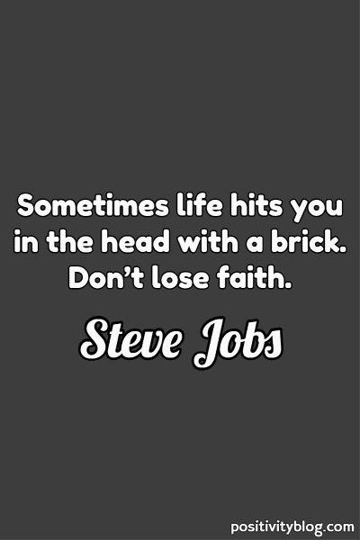 A quote by Steve Jobs.