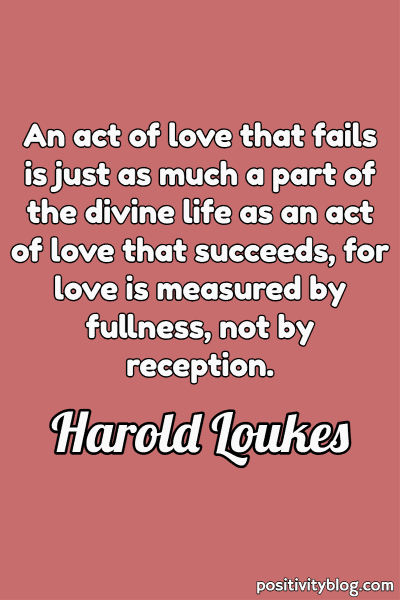 A quote by Harold Loukes.