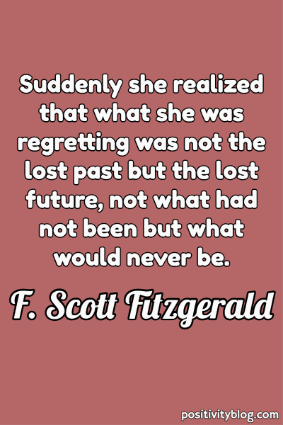 A quote by F. Scott Fitzgerald.