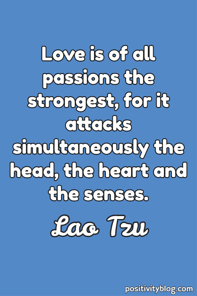 Love Quote by Lao Tzu
