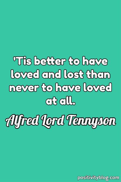 Love Quote by Alfred Lord Tennyson