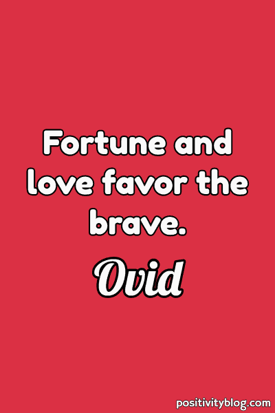 Love Quote by Ovid