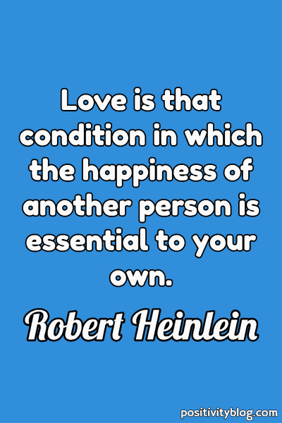 Love Quote by Robert A. Heinlein