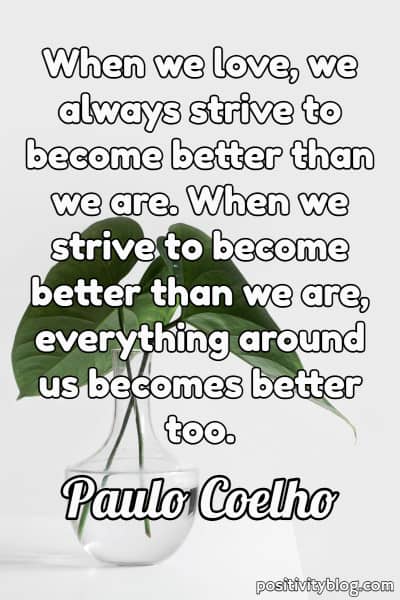 Love Quote by Paulo Coelho