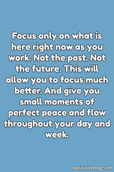 A Monday blessing to help you focus while you work.