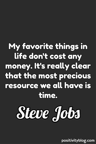 A quote by Steve Jobs.