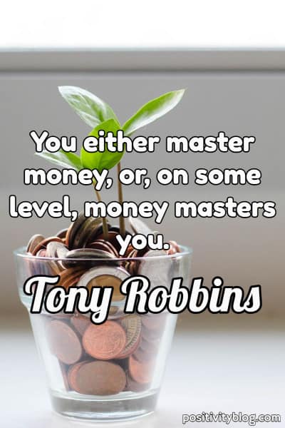 A quote by Tony Robbins.