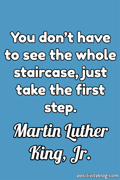 Moving Forward Quote by Martin Luther King Jr.