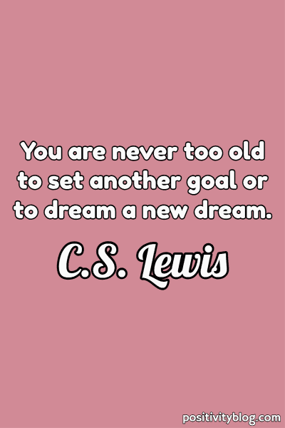 A quote by C.S. Lewis.