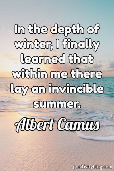 Never Give Up Quotes by Albert Camus