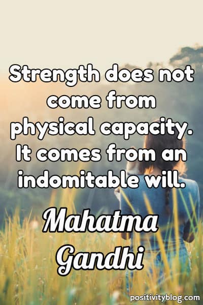 Never Give Up Quotes by Mahatma Gandhi