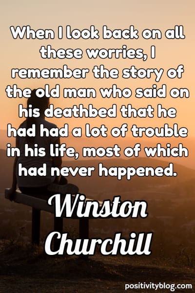 Quote by Winston Churchill.