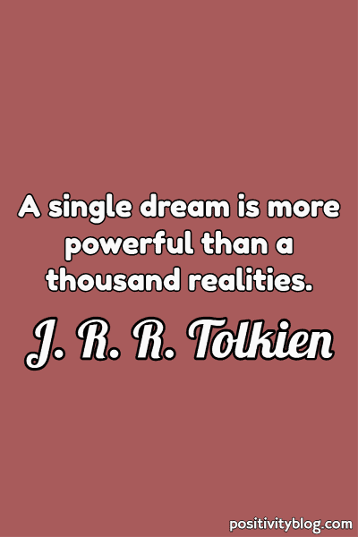 A quote by J. R. R. Tolkien.