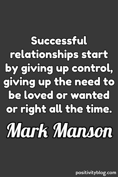 A quote by Mark Manson.