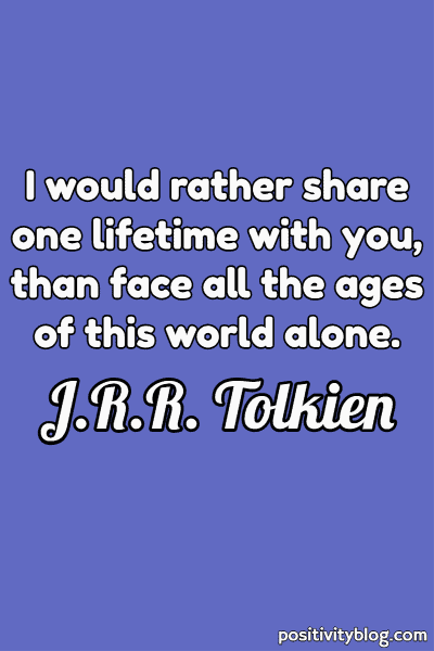 A quote by J.R.R. Tolkien.