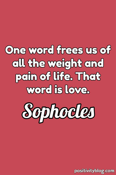 A quote by Sophocles.