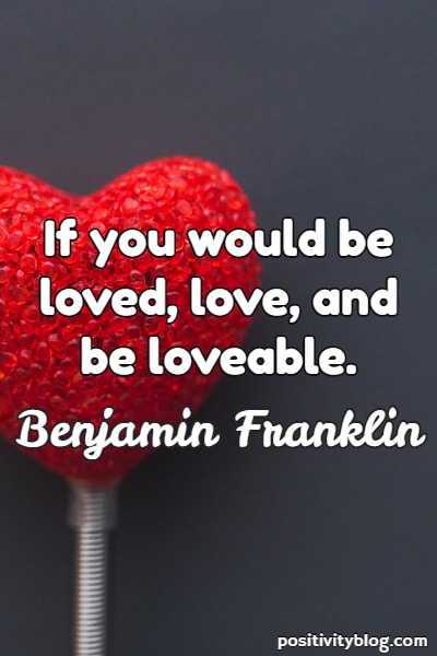 Short quote by Benjamin Franklin