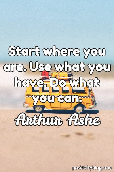 Short Quote by Arthur Ashe