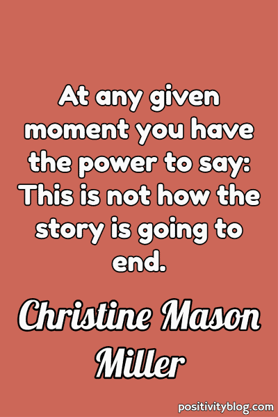 Stay Strong Quote by Christine Mason Miller