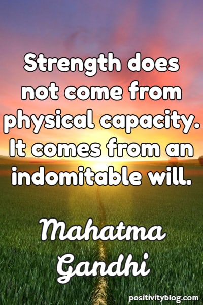 Stay Strong Quotes by Mahatma Gandhi