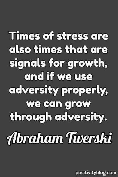 Quote on Stress by Abraham Twerski