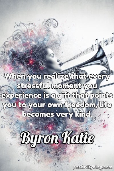 A stronger than you think quote by Byron Katie.