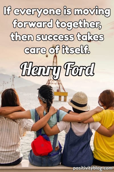 A teamwork quote by Henry Ford.