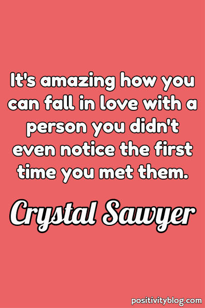 A quote by Crystal Sawyer.