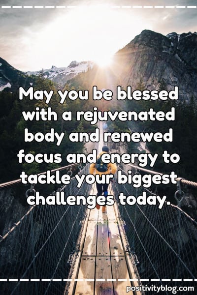 A Wednesday blessing on a rejuvenated body.
