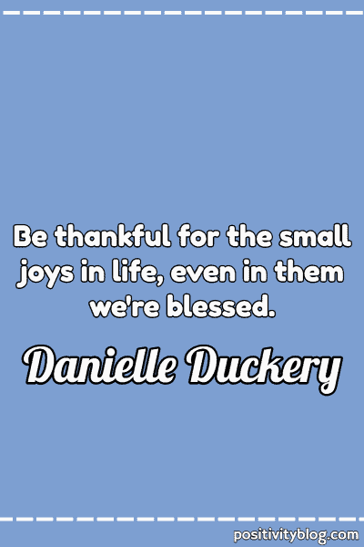 A Wednesday blessing by Danielle Duckery.