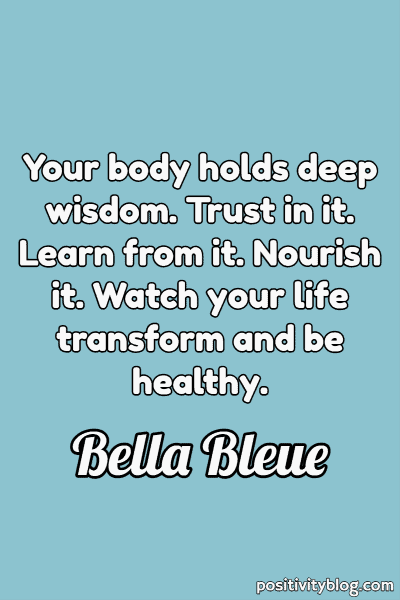 A quote by Bella Bleue.