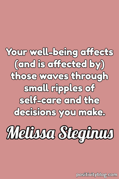 A quote by Melissa Steginus.