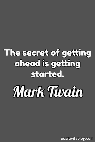 A quote by Mark Twain.