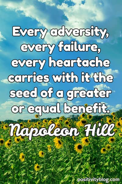 Word of Encouragement by Napoleon Hill