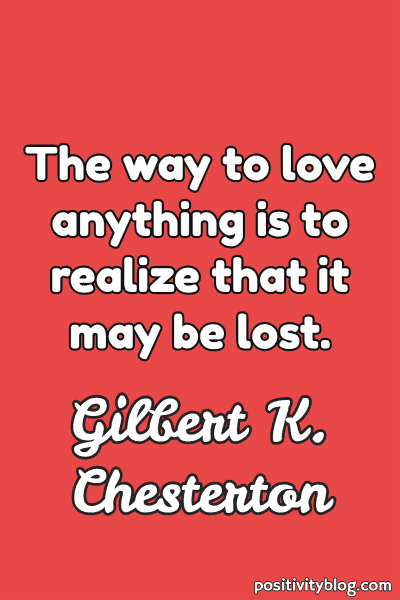 Word of Encouragement by Gilbert K. Chesterton